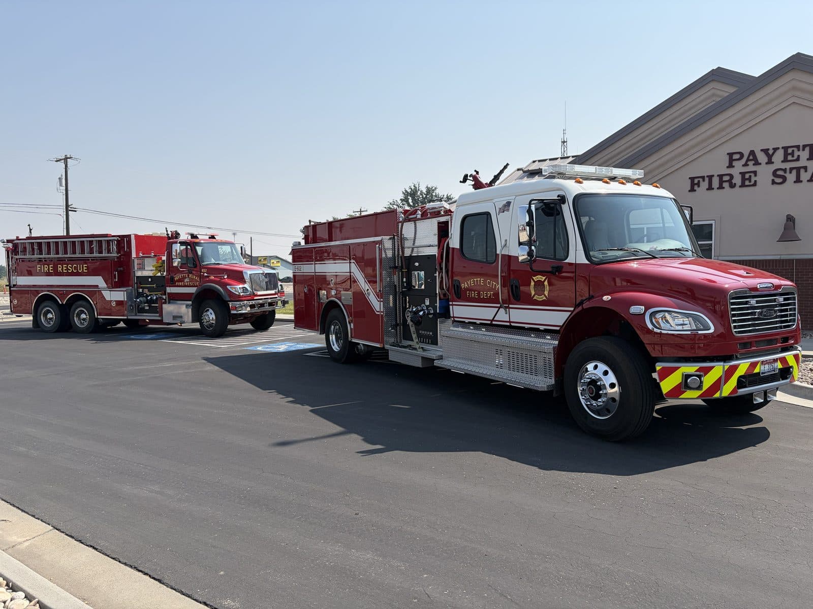 Payette Fire Department apparatus at the station